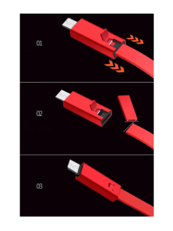 Renewable/Adjustable 1.5 m Fast Charging Cable For Type-C Compatible Devices